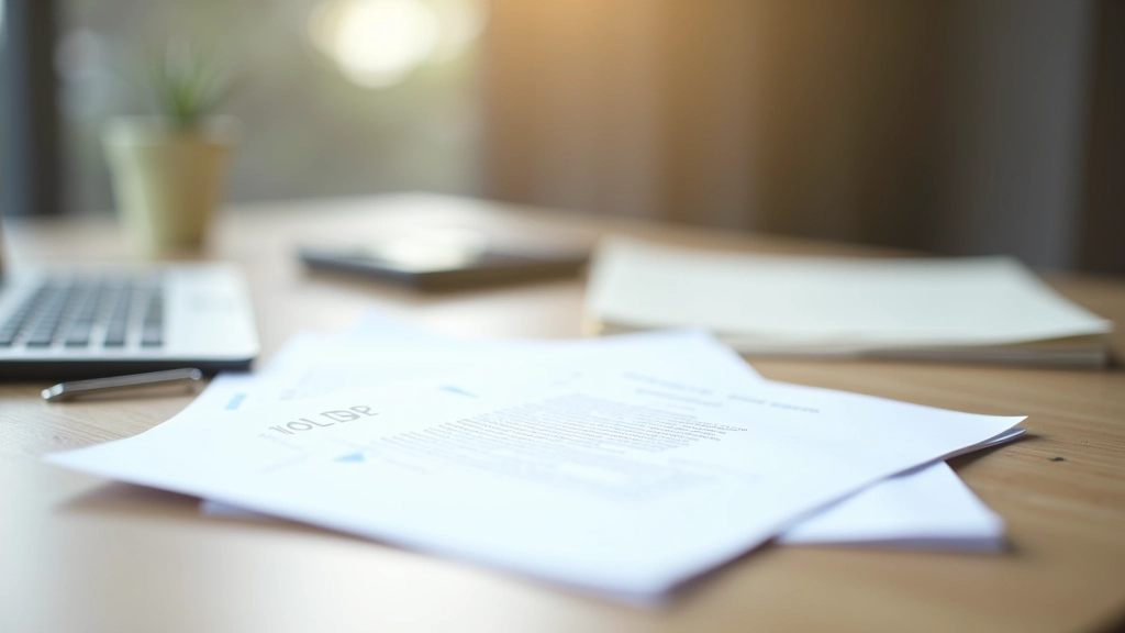 Formulář IOLDP leží na stole vedle kalkulačky a zápisníku, přirozené osvětlení z okna